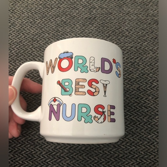 World’s Best Nurse Ceramic Mug, Holds 12 Ounces - Picture 2 of 6